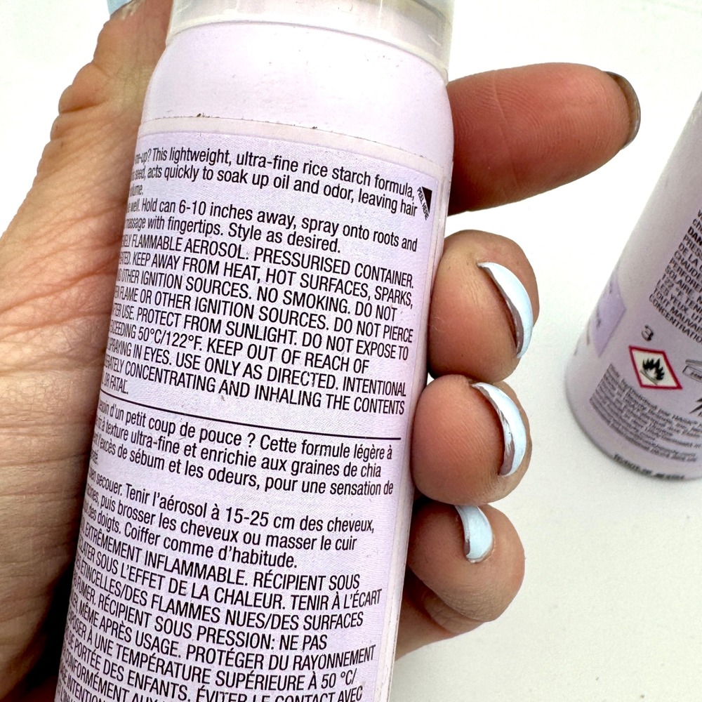 HASK Chia Seed Volumizing Dry Shampoo 1.7 oz Set of 2 Oil Absorbing Sulfate Free - Picture 4 of 5